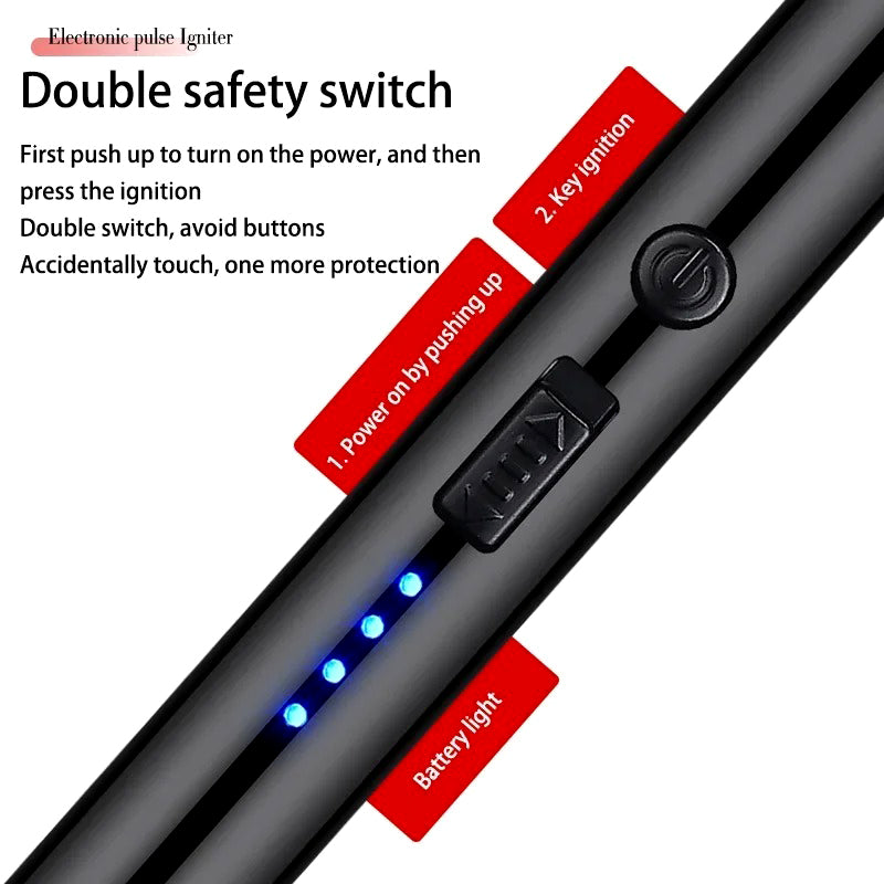 360° Flexible Electric Arc Lighter – USB Rechargeable & Windproof